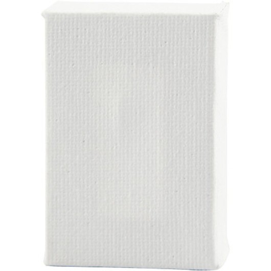 Micro canvas, storlek 6x4x1 cm, vit, 2 st / 1 frp.