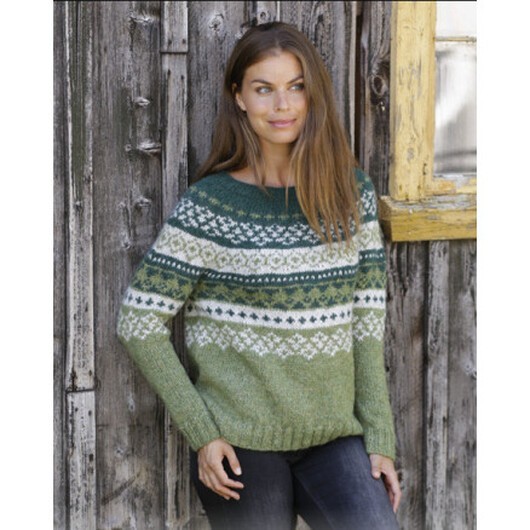 Bardu by DROPS Design - Stickmönster blus str. S - XXXL