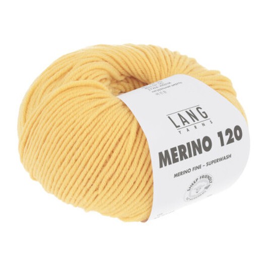 Lang Yarns Merino 120 Garn 149 Gyllengult
