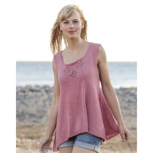 Woodstock by DROPS Design - Topp Stick-mönster strl. S - XXXL