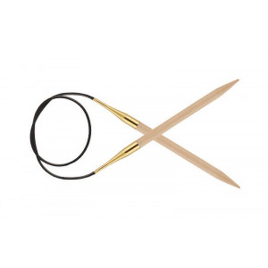 KnitPro Basix Birch Rundstickor Björk 100cm 7,00mm / 39.4in US10Â¾