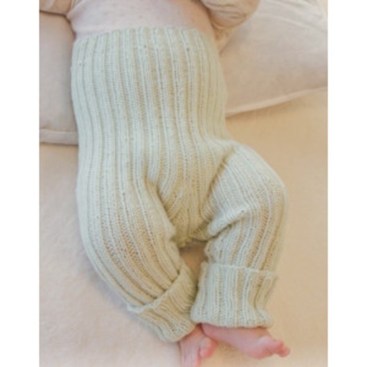 First Impression Pants by DROPS Design - Baby Byxor Stick-mönster strl. Prematur - 3/4 år