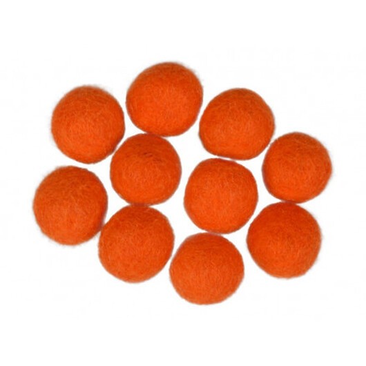 Filtkulor 20mm Orange R7 - 10 st