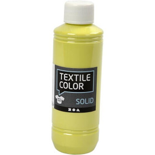 Solid textilfärg, täckande, kiwi, 250ml/ 1 flaska