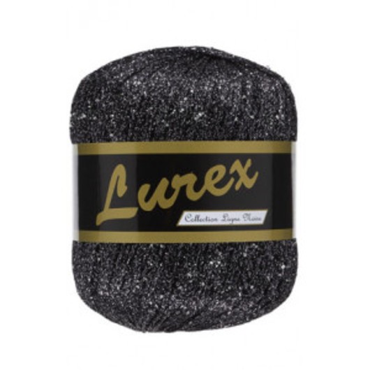 Lammy Lurex Garn 18 Kolgrå