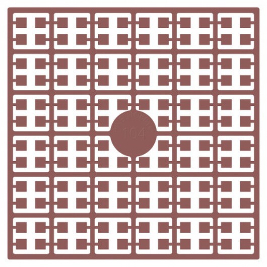 Pixelhobby Midi Pärlor 104 Mörk hudfärg 2x2mm - 140 pixels