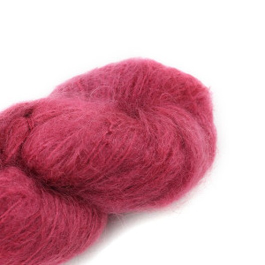 Cowgirlblues Fluffy Mohair Unicolor Mörk Ros