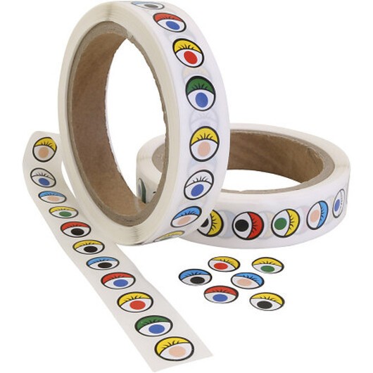 Klisterögon, Dia. 13 mm, mixade färger, 2000 st./ 1 förp.