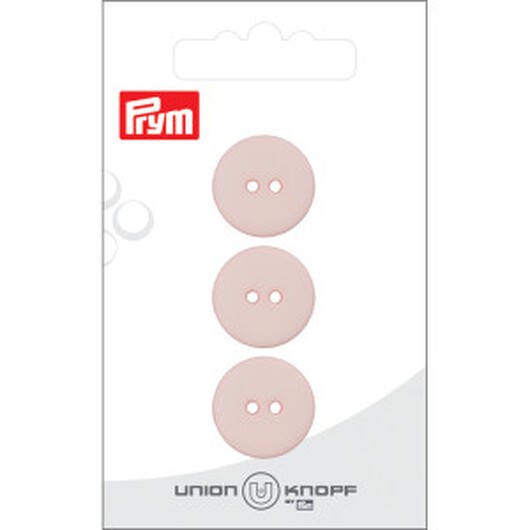 Prym Platt Plastknapp Rosa 18 mm - 3 st.
