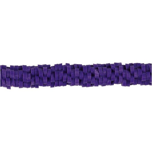 Lerpärlor, Dia. 5-6 mm, Hålstl. 2 mm, lila, 145 st./ 1 förp.
