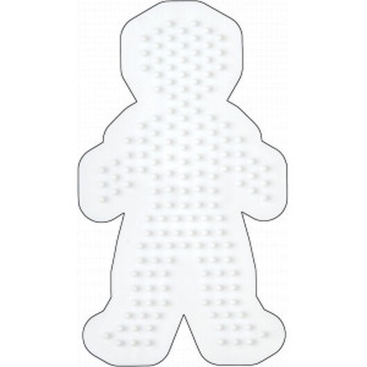 Hama Midi Pärlplatta Pojke Vit 12,5x7 cm - 1 st.