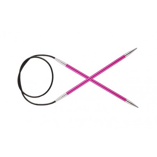KnitPro Zing Aluminium Rundstickor 120cm 10,00mm / 47.2in US15 Ruby