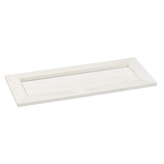 Träbricka Vit 35x16x3cm - 1 st