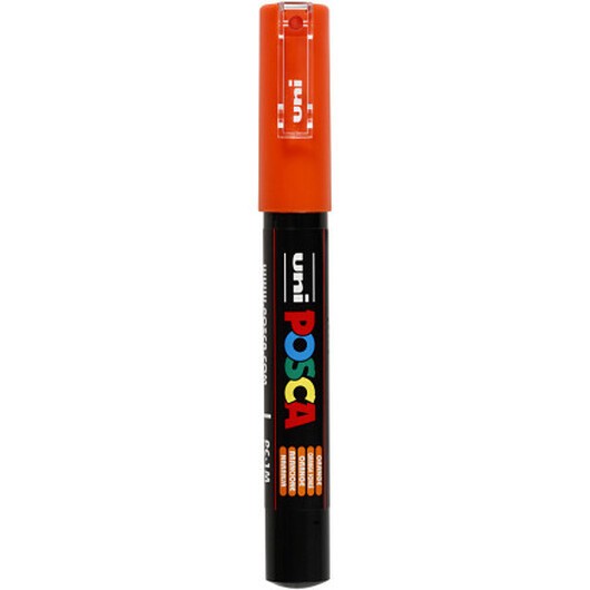 Posca Marker , nr. PC-1M, spets 0,7 mm, extra fine, orange, 1 st.
