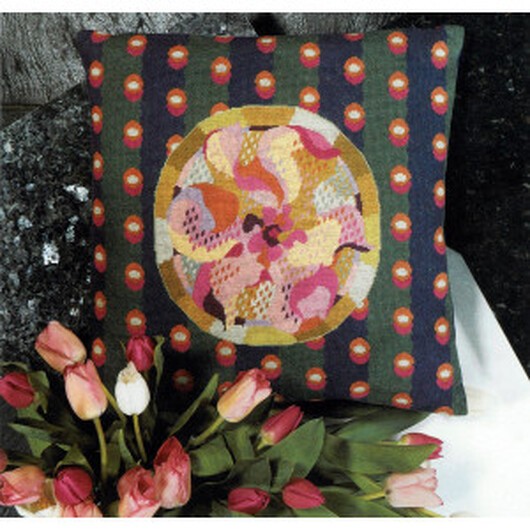 Queen's Embroidery broderikit - Magnolia kudde broderi 40 x 40 cm - De