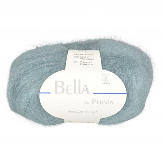 Permin Bella Mohair Garn 40 Patina Grön