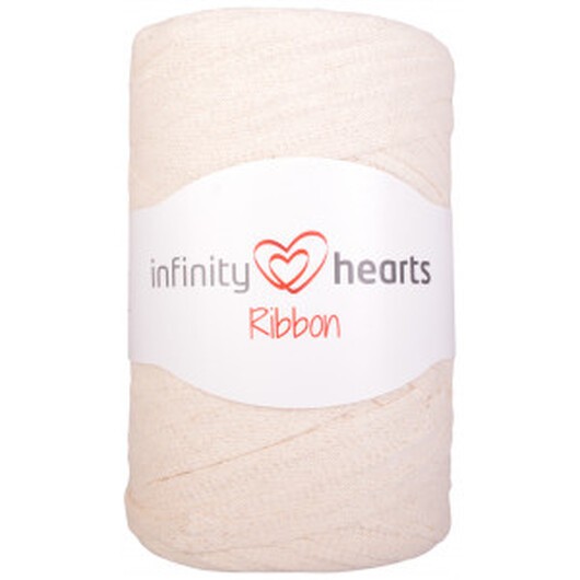 Â Infinity Hearts Ribbon Trikågarn 03 Natur