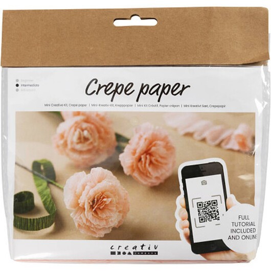 Mini DIY Kit Crepepapper, Nejlikor, Stretch/crepe: 180%, 105 g, 1 frp.