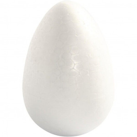 Frigolitägg Vit 12cm - 5 st.