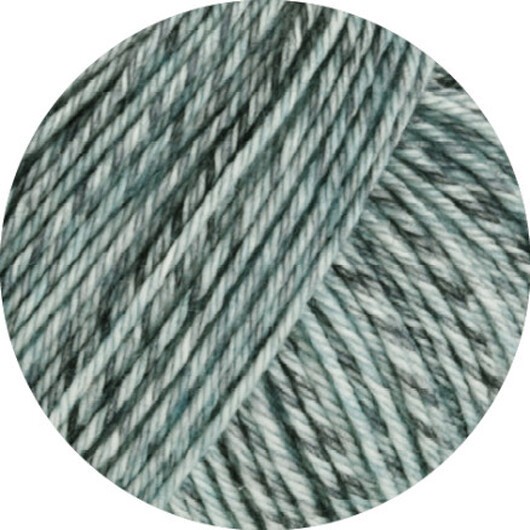 Lana Grossa Vintage Socks Garn 1004 Medium Mörkgrå Melange