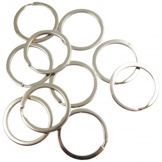 Infinity Hearts Nyckelring Silverfärgad 30mm - 10 st