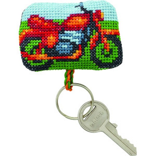 Permin Broderikit Motorcykel 7x5cm