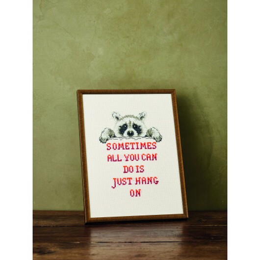 Permin Broderikit Tvättbjörn 18x24cm