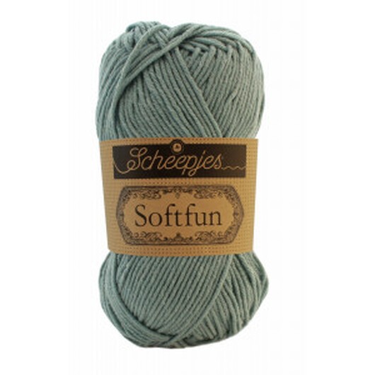 Scheepjes Softfun Garn Unicolor 2625 Sjögrön