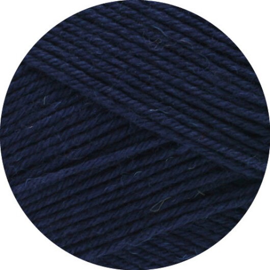 Lana Grossa Meilenweit 100 Merino Extrafine Uni Garn 2407 Nattblå