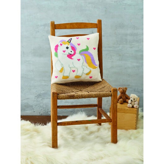 Permin Broderikit Enhörning 30x30cm