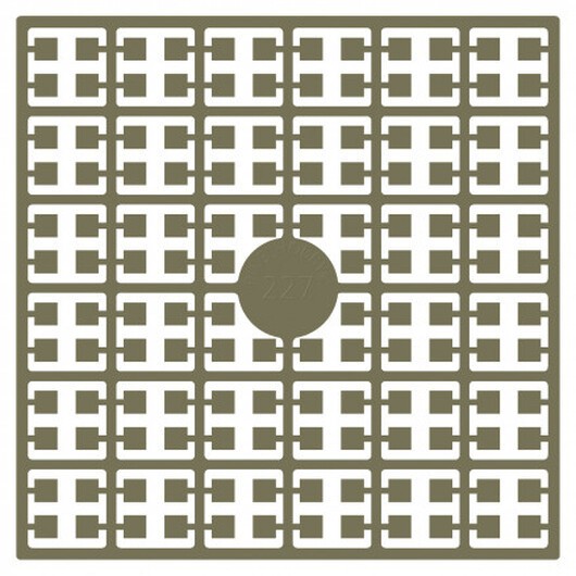 Pixelhobby Midi Pärlor 227 Mörk matt Brun 2x2mm - 140 pixels