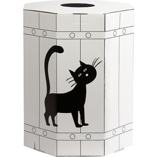 Fastlagstunnor, H: 39 cm, svart, 1 st.