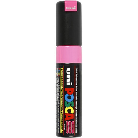 Posca Marker , nr. PC-8K, spets 8 mm, Broad, fluo pink, 1 st.