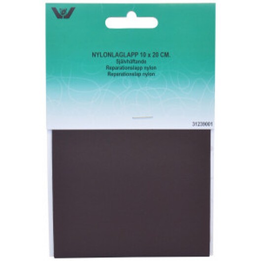 Reparationslapp Självhäftande Nylon Mörkbrun 10x20 cm - 1 st.