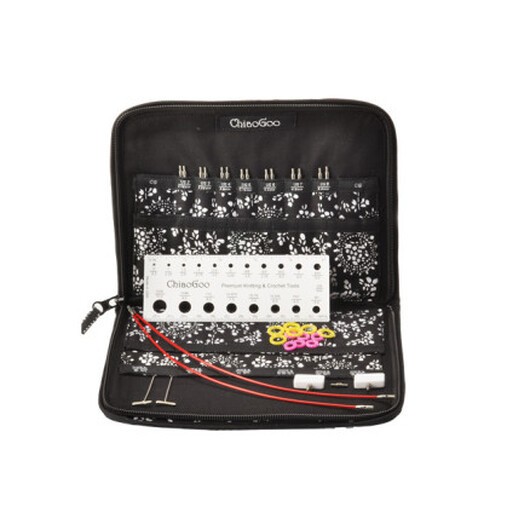 ChiaoGoo Lace Twist Small Ändstickor Rostfritt kirurgiskt stål 20-35-55 cm 2,75-5 mm 7 storlekar