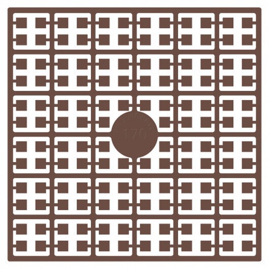 Pixelhobby Midi Pärlor 170 Extra mörk Hudfärg 2x2mm - 140 pixels