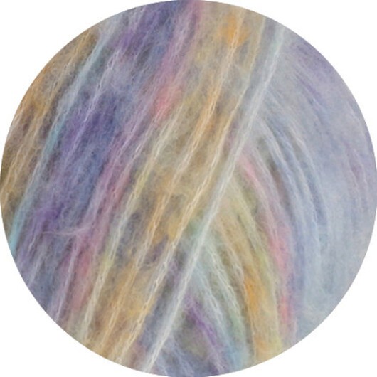 Lana Grossa Cassata Garn 4 Blå/Gul/Orange/Ljus