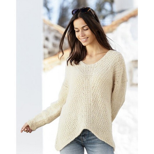 Freedom Found by DROPS Design - Bluse Stickmönster str. S - XXXL