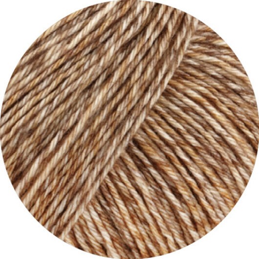 Lana Grossa Vintage Socks Garn 1007 Sand Brown/Grey Beige/Brown Melange