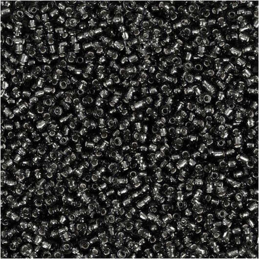 Rocai-pärlor, diam. 1,7 mm, storlek 15/0, hålstorlek 0,5-0,8 mm, grågrön, 25g/ 1 frp.