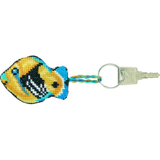 Permin Broderikit Picasso Fisk 7x5cm