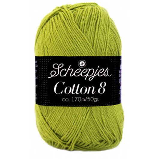 Scheepjes Cotton 8 Garn Unicolor 669 Oliv