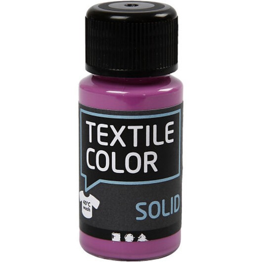 Solid textilfärg, täckande, fuchsia, 50 ml/ 1 flaska