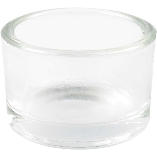 Värmeljushållare, H: 3,2 cm, Dia. 5 cm, 48 st./ 1 förp.