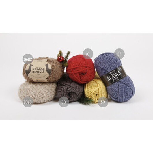 Barn Jultröja KAL 2018 by Design Alaska og Alpaca Bouclé str. 2 - 11/12 år