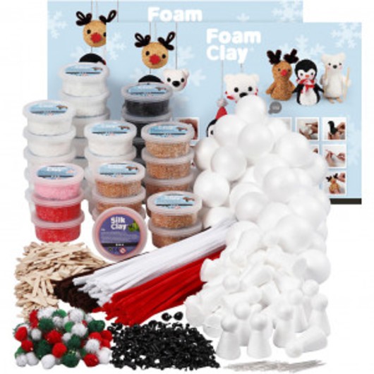 Klasset till polardjur av Foam ClayÂ® , mixade färger, 1 set