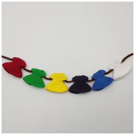 Klänningar på rad - Pyntklänning Virkmönster