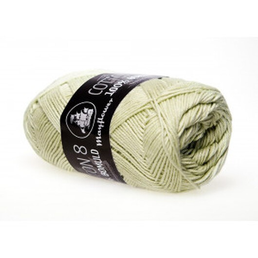 Mayflower Bomull 8/4 Garn Unicolor 1496 Dov Lime