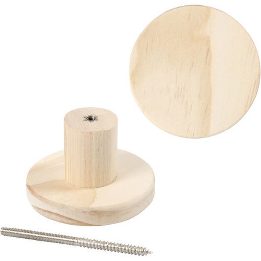 Trädkrok, rund, D: 4,5 cm, diam. 7 cm, 1 st.