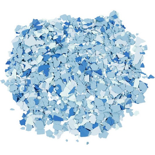 Terrazzo flakes, blå, 90 g/ 1 burk